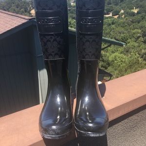 Coach Tall rain boots